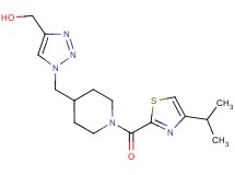 [1-({1-[(4-isopropyl-1,3-thiazol-2-yl)carbonyl]-4-piperidinyl}methyl)-1H-1,2,3-triazol-4-yl]methanol
