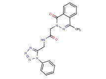 2-(4-methyl-1-oxo-2(1H)-phthalazinyl)-N-[(1-phenyl-1H-tetrazol-5-yl)methyl]acetamide
