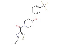 1-[(2-methyl-1,3-thiazol-4-yl)carbonyl]-4-[3-(trifluoromethyl)phenoxy]piperidine