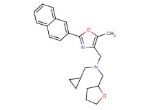 (cyclopropylmethyl){[5-methyl-2-(2-naphthyl)-1,3-oxazol-4-yl]methyl}(tetrahydro-2-furanylmethyl)amine
