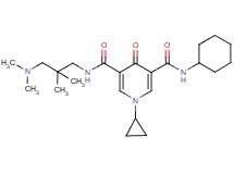 N-cyclohexyl-1-cyclopropyl-N'-[3-(dimethylamino)-2,2-dimethylpropyl]-4-oxo-1,4-dihydro-3,5-pyridinedicarboxamide