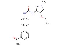 N-(3'-acetylbiphenyl-4-yl)-N'-[(3S*,4S*)-4-ethoxy-1-methylpyrrolidin-3-yl]urea