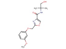 N-(2-hydroxy-1,1-dimethylethyl)-2-[(3-methoxyphenoxy)methyl]-1,3-oxazole-4-carboxamide