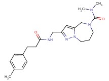 N,N-dimethyl-2-({[3-(4-methylphenyl)propanoyl]amino}methyl)-7,8-dihydro-4H-pyrazolo[1,5-a][1,4]diazepine-5(6H)-carboxamide