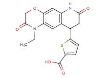 5-(1-ethyl-2,7-dioxo-2,3,6,7,8,9-hexahydro-1H-[1,4]oxazino[3,2-g]quinolin-9-yl)thiophene-2-carboxylic acid