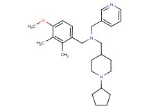 1-(1-cyclopentyl-4-piperidinyl)-N-(4-methoxy-2,3-dimethylbenzyl)-N-(3-pyridinylmethyl)methanamine