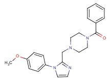 1-benzoyl-4-{[1-(4-methoxyphenyl)-1H-imidazol-2-yl]methyl}piperazine