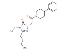 5-butyl-4-ethyl-2-[2-oxo-2-(4-phenyl-1-piperidinyl)ethyl]-2,4-dihydro-3H-1,2,4-triazol-3-one