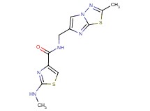 2-(methylamino)-N-[(2-methylimidazo[2,1-b][1,3,4]thiadiazol-6-yl)methyl]-1,3-thiazole-4-carboxamide
