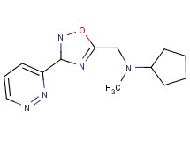 N-methyl-N-{[3-(3-pyridazinyl)-1,2,4-oxadiazol-5-yl]methyl}cyclopentanamine