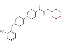 1'-(2-methylbenzyl)-N-(tetrahydro-2H-pyran-4-ylmethyl)-1,4'-bipiperidine-4-carboxamide
