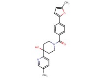 1-[4-(5-methyl-2-furyl)benzoyl]-4-(5-methylpyridin-2-yl)piperidin-4-ol