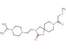 3-[2-(4-isopropylpiperazin-1-yl)ethyl]-8-[(methylthio)acetyl]-1-oxa-3,8-diazaspiro[4.5]decan-2-one