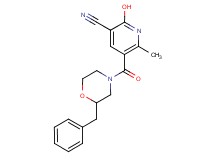 5-[(2-benzyl-4-morpholinyl)carbonyl]-2-hydroxy-6-methylnicotinonitrile