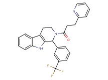 2-[3-(2-pyridinyl)propanoyl]-1-[3-(trifluoromethyl)phenyl]-2,3,4,9-tetrahydro-1H-beta-carboline