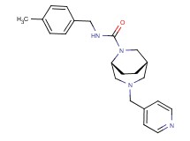 (1S*,5R*)-N-(4-methylbenzyl)-3-(4-pyridinylmethyl)-3,6-diazabicyclo[3.2.2]nonane-6-carboxamide