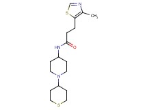 3-(4-methyl-1,3-thiazol-5-yl)-N-[1-(tetrahydro-2H-thiopyran-4-yl)-4-piperidinyl]propanamide