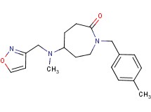 5-[(3-isoxazolylmethyl)(methyl)amino]-1-(4-methylbenzyl)-2-azepanone