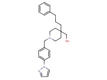 {4-(3-phenylpropyl)-1-[4-(1H-pyrazol-1-yl)benzyl]-4-piperidinyl}methanol
