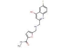 5-({[(6-fluoro-4-hydroxyquinolin-2-yl)methyl]amino}methyl)-N-methyl-2-furamide