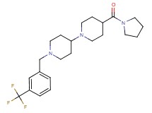 4-(1-pyrrolidinylcarbonyl)-1'-[3-(trifluoromethyl)benzyl]-1,4'-bipiperidine