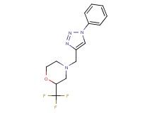4-[(1-phenyl-1H-1,2,3-triazol-4-yl)methyl]-2-(trifluoromethyl)morpholine