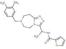 N-{1-[7-(3,4-dimethylbenzyl)-6,7,8,9-tetrahydro-5H-[1,2,4]triazolo[4,3-d][1,4]diazepin-3-yl]ethyl}-2-furamide