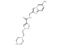 N-[(6-methylimidazo[1,2-a]pyridin-2-yl)methyl]-1-(2-piperazin-1-ylethyl)-1H-1,2,3-triazole-4-carboxamide