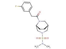 (1R*,5R*)-6-[(3-fluorophenyl)acetyl]-N,N-dimethyl-3,6-diazabicyclo[3.2.2]nonane-3-sulfonamide