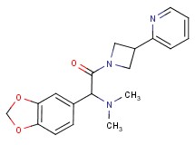 1-(1,3-benzodioxol-5-yl)-N,N-dimethyl-2-oxo-2-[3-(2-pyridinyl)-1-azetidinyl]ethanamine