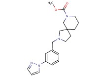 methyl 2-[3-(1H-pyrazol-1-yl)benzyl]-2,7-diazaspiro[4.5]decane-7-carboxylate