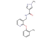 1-methyl-N-{[2-(2-methylphenoxy)pyridin-3-yl]methyl}-1H-pyrazole-4-carboxamide
