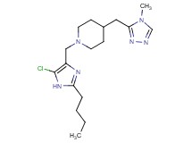 1-[(2-butyl-5-chloro-1H-imidazol-4-yl)methyl]-4-[(4-methyl-4H-1,2,4-triazol-3-yl)methyl]piperidine