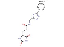 3-[(4S)-2,5-dioxoimidazolidin-4-yl]-N-[(3-phenyl-1H-1,2,4-triazol-5-yl)methyl]propanamide
