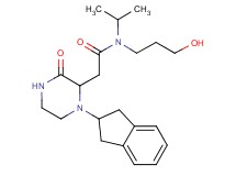 2-[1-(2,3-dihydro-1H-inden-2-yl)-3-oxo-2-piperazinyl]-N-(3-hydroxypropyl)-N-isopropylacetamide