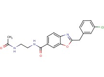N-[2-(acetylamino)ethyl]-2-(3-chlorobenzyl)-1,3-benzoxazole-6-carboxamide
