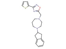 1-(2,3-dihydro-1H-inden-2-yl)-4-{[3-(2-thienyl)-1,2,4-oxadiazol-5-yl]methyl}-1,4-diazepane