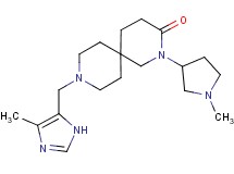 9-[(4-methyl-1H-imidazol-5-yl)methyl]-2-(1-methylpyrrolidin-3-yl)-2,9-diazaspiro[5.5]undecan-3-one