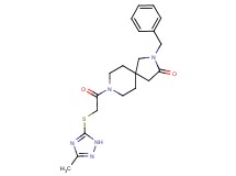 2-benzyl-8-{[(3-methyl-1H-1,2,4-triazol-5-yl)thio]acetyl}-2,8-diazaspiro[4.5]decan-3-one