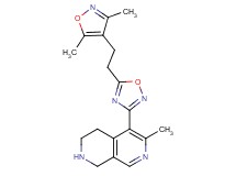 5-{5-[2-(3,5-dimethyl-4-isoxazolyl)ethyl]-1,2,4-oxadiazol-3-yl}-6-methyl-1,2,3,4-tetrahydro-2,7-naphthyridine hydrochloride