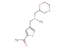 1-(4-{[(1,4-dioxan-2-ylmethyl)(methyl)amino]methyl}-2-thienyl)ethanone
