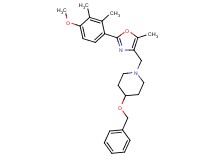 4-(benzyloxy)-1-{[2-(4-methoxy-2,3-dimethylphenyl)-5-methyl-1,3-oxazol-4-yl]methyl}piperidine