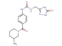 N-{4-[(3-methylpiperidin-1-yl)carbonyl]phenyl}-N'-[(5-oxo-4,5-dihydro-1H-1,2,4-triazol-3-yl)methyl]urea