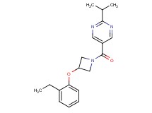 5-{[3-(2-ethylphenoxy)azetidin-1-yl]carbonyl}-2-isopropylpyrimidine