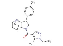 (3R*,3aR*,7aR*)-1-[(1-ethyl-5-methyl-1H-pyrazol-4-yl)carbonyl]-3-(4-methylphenyl)octahydro-4,7-ethanopyrrolo[3,2-b]pyridine