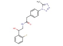 N-[2-(2-fluorophenyl)-2-hydroxyethyl]-2-[4-(5-methyl-1H-tetrazol-1-yl)phenyl]acetamide