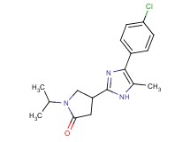 4-[4-(4-chlorophenyl)-5-methyl-1H-imidazol-2-yl]-1-isopropyl-2-pyrrolidinone trifluoroacetate