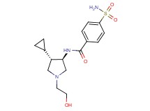 4-(aminosulfonyl)-N-[rel-(3R,4S)-4-cyclopropyl-1-(2-hydroxyethyl)-3-pyrrolidinyl]benzamide hydrochloride
