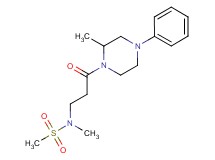 N-methyl-N-[3-(2-methyl-4-phenylpiperazin-1-yl)-3-oxopropyl]methanesulfonamide