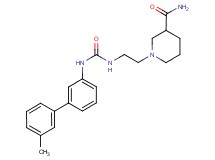 1-[2-({[(3'-methylbiphenyl-3-yl)amino]carbonyl}amino)ethyl]piperidine-3-carboxamide